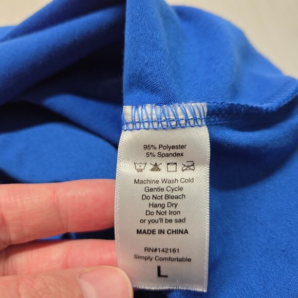 Lularoe Large Bright Blue Summer Casual Sleeveless Tank Maxi Dress - Picture 7 of 7